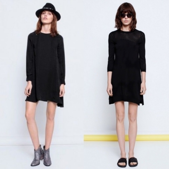 ZADIG & Voltaire RUSH VE BLACK dress medium - Picture 1 of 12